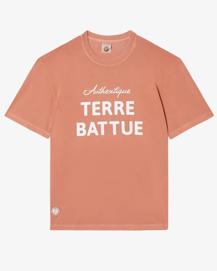 Lacoste Lacoste Roland-Garros Terre Battue T-Shirt - Terre Roland Garros T-Shirt