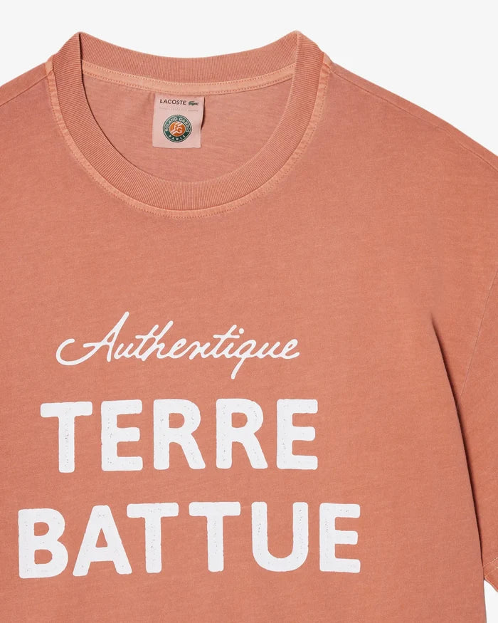 Lacoste Lacoste Roland-Garros Terre Battue T-Shirt - Terre Roland Garros T-Shirt