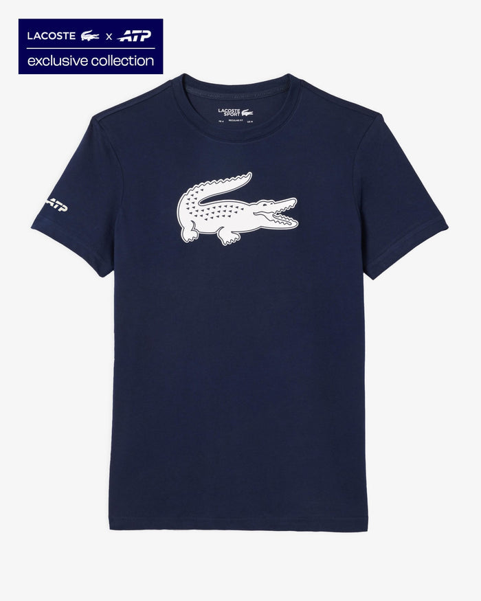 Lacoste Lacoste x ATP Poly/Cotton Big Croc T-Shirt - Navy T-Shirt