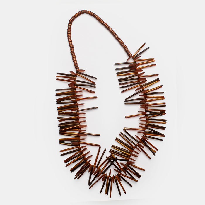 Ladies' African Queen Necklace - Brown