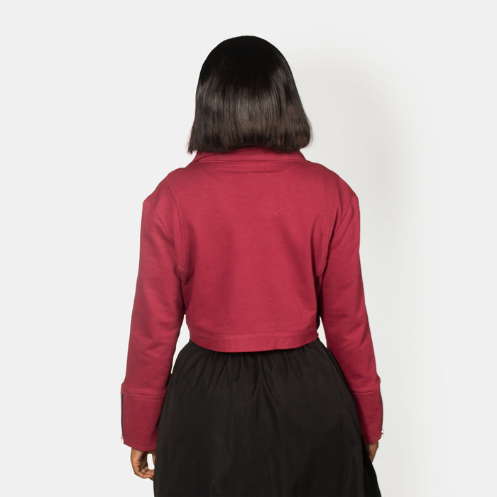 Ladies' Alice Biker Jacket - Ruby