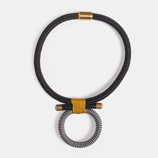 Ladies' Amber Necklace - Gold