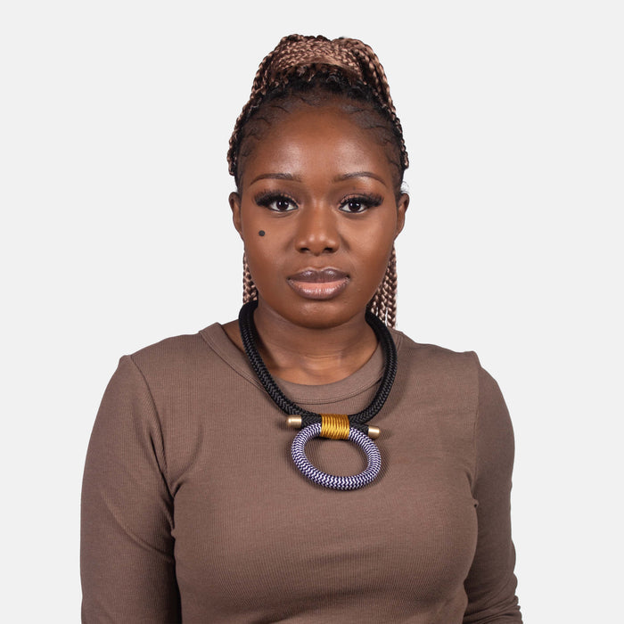 Ladies' Amber Necklace - Gold