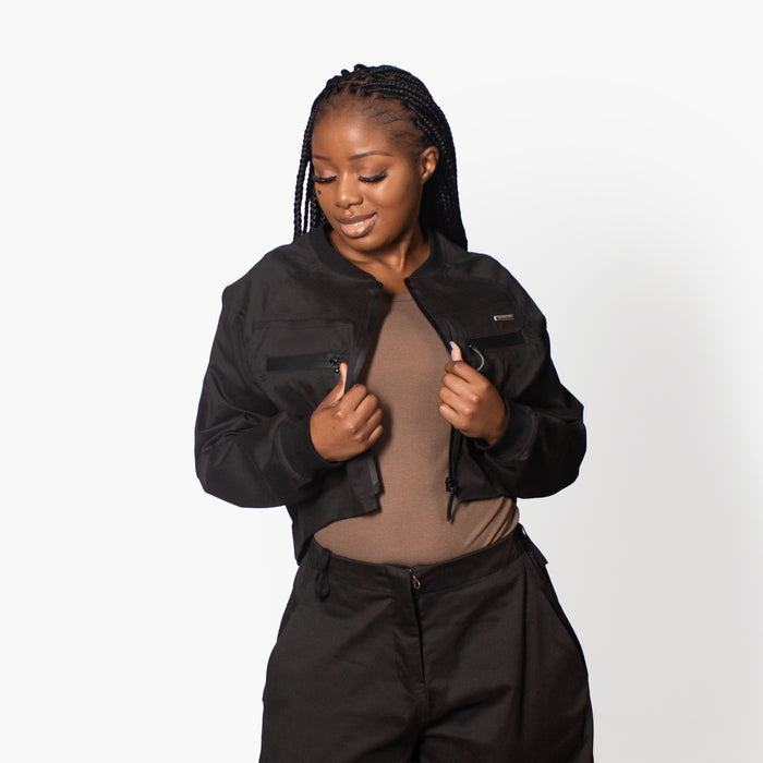 Ladies' Aviator Jacket - Black