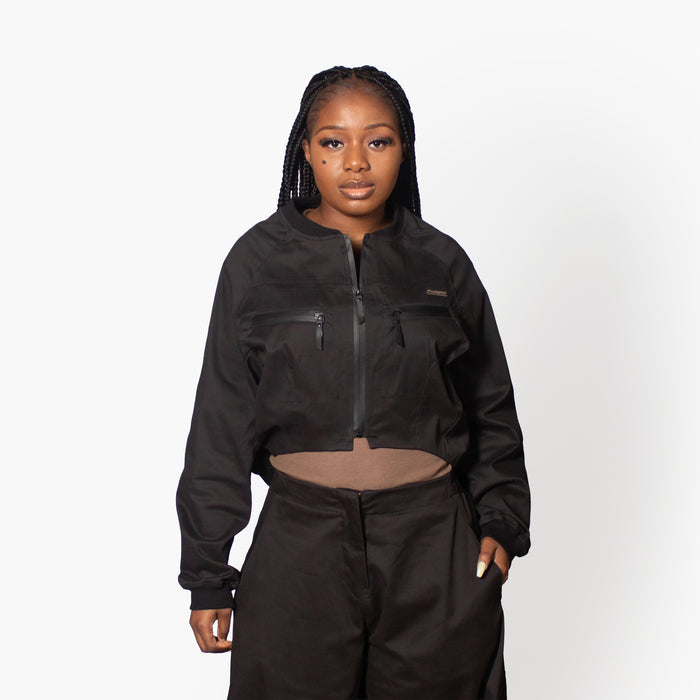 Ladies' Aviator Jacket - Black
