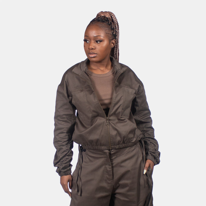 Ladies' Bomber Jacket - Olive