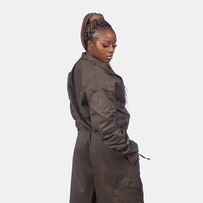 Ladies' Bomber Jacket - Olive