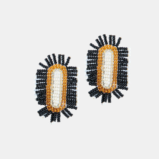 Ladies' Cameo Earrings - Black