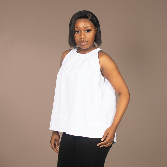 Ladies' Cameo Top - White