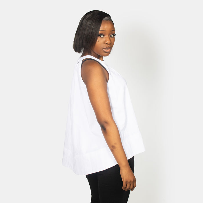 Ladies' Cameo Top - White