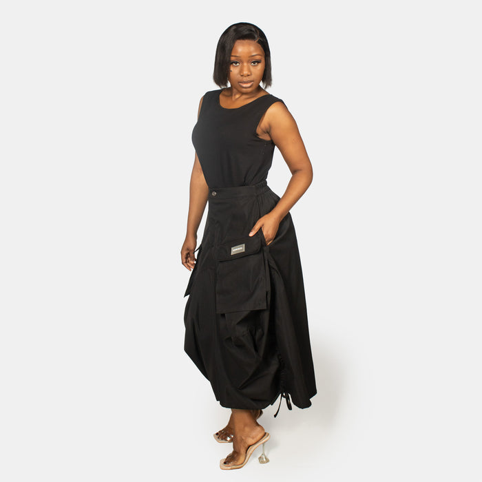 Ladies' Cargo Skirt - Black
