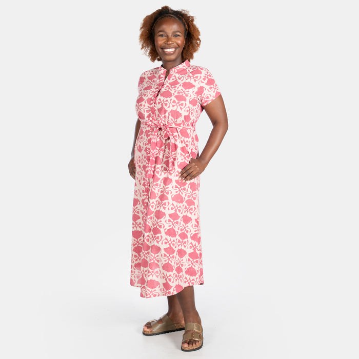 Ladies' Carol Shirt Dress - Pink