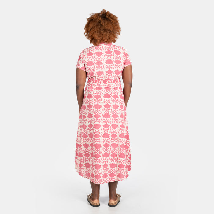 Ladies' Carol Shirt Dress - Pink