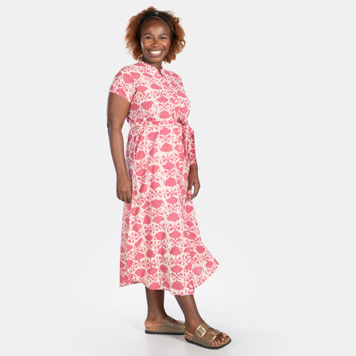 Ladies' Carol Shirt Dress - Pink