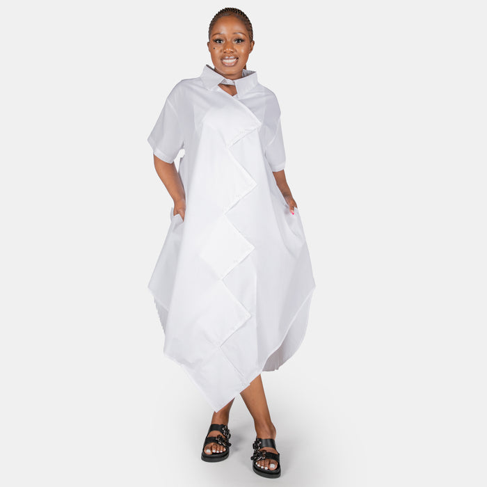 Ladies' Coconut Ice Dress - White