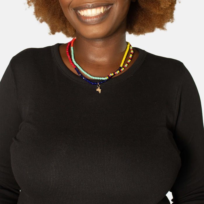 Ladies' Crystal Africa Necklace