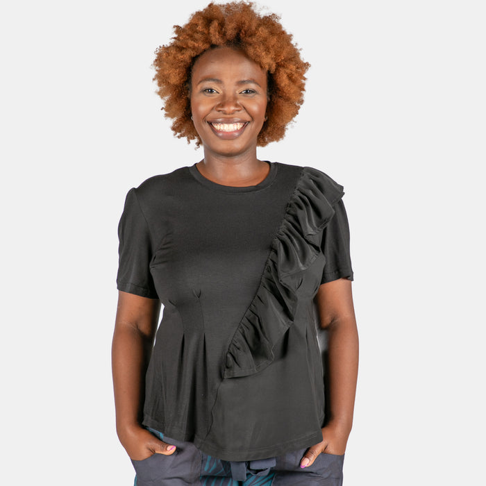 Ladies' Daphne Top - Black