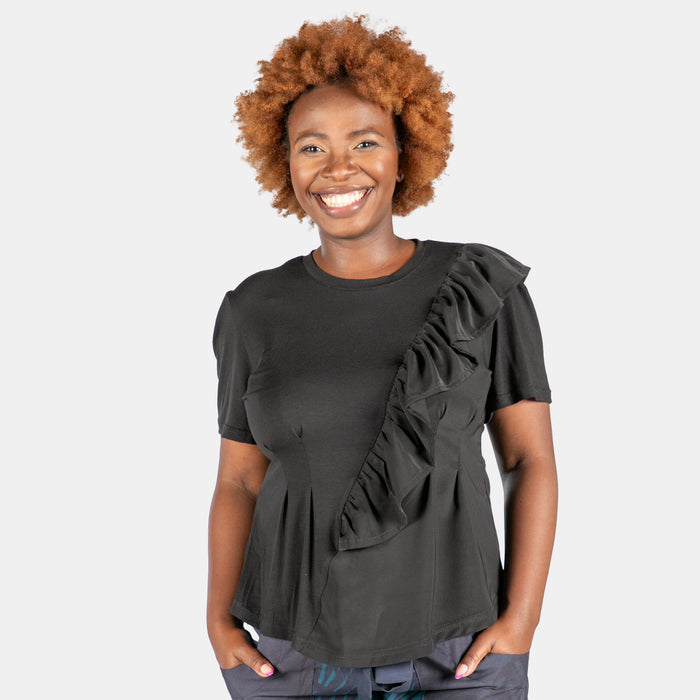 Ladies' Daphne Top - Black