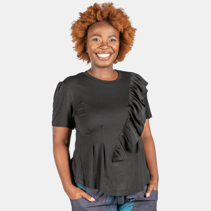Ladies' Daphne Top - Black