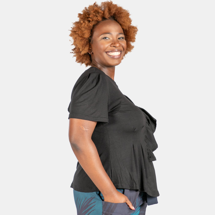 Ladies' Daphne Top - Black