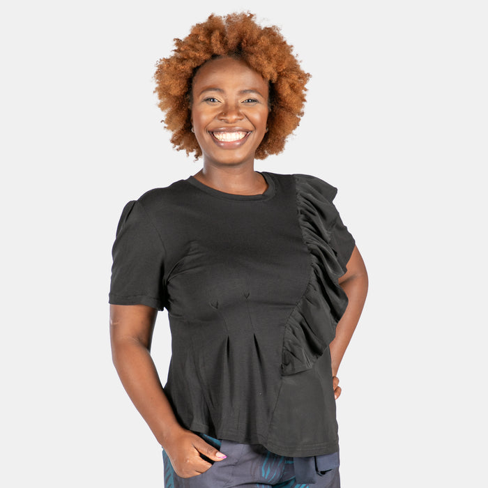 Ladies' Daphne Top - Black