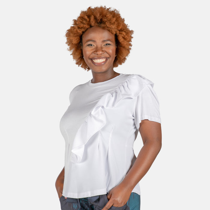 Ladies' Daphne Top - White