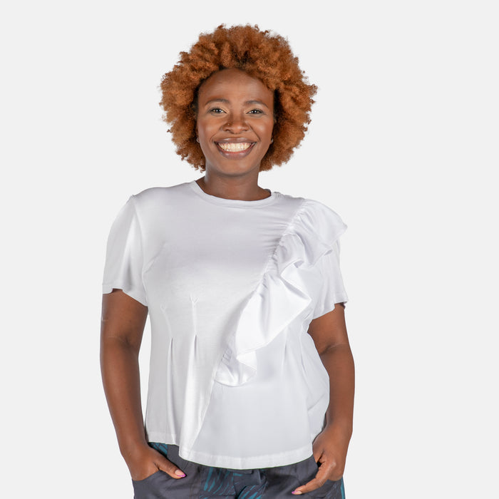 Ladies' Daphne Top - White
