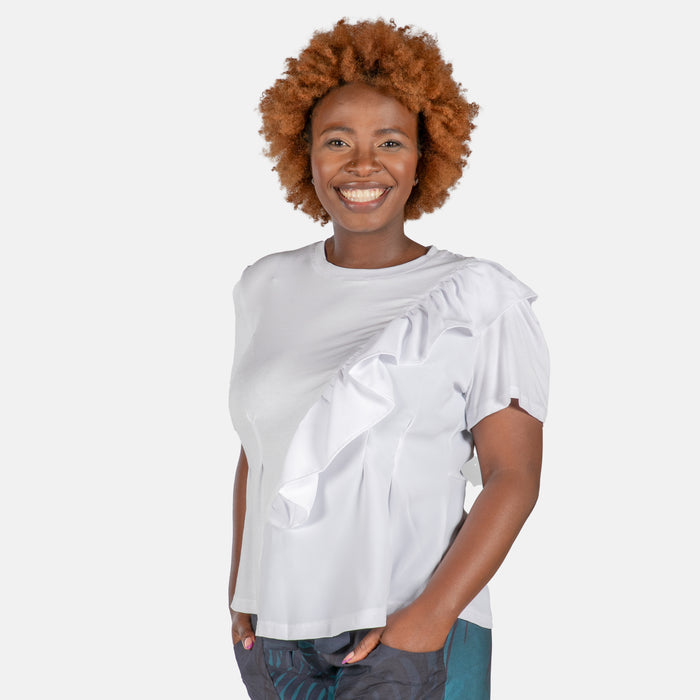 Ladies' Daphne Top - White