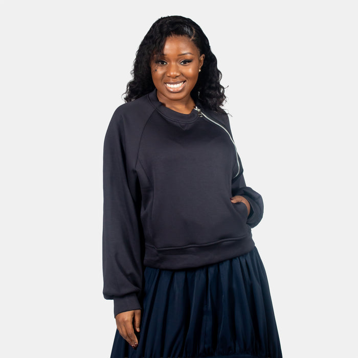 Ladies' Delphinium Top - Black