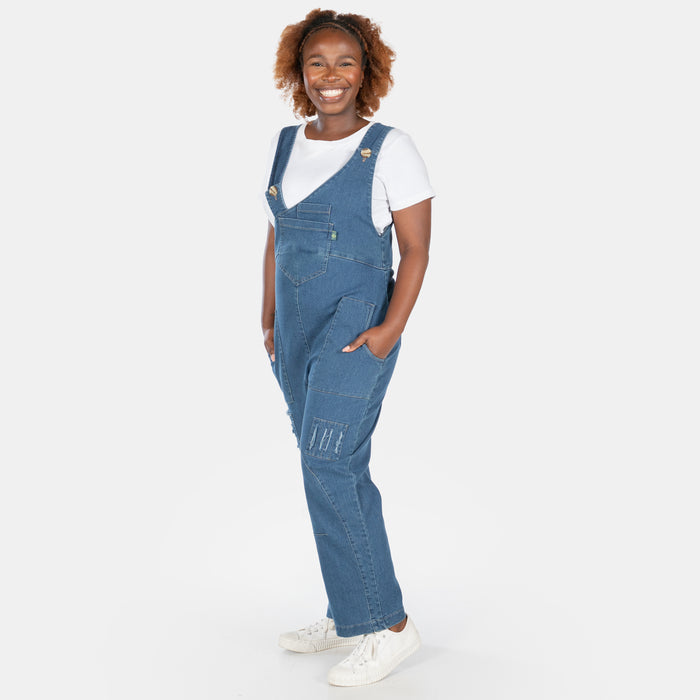 Ladies' Denim Dungaree - Denim