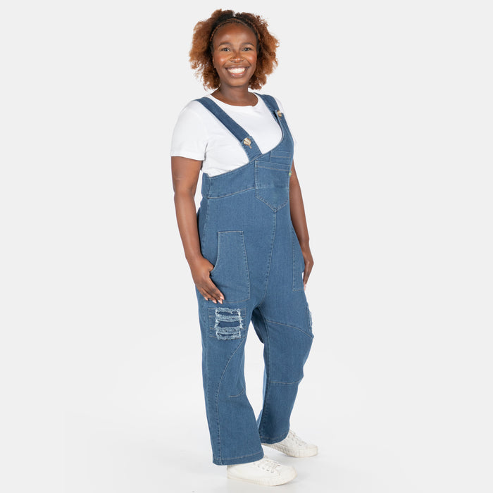 Ladies' Denim Dungaree - Denim