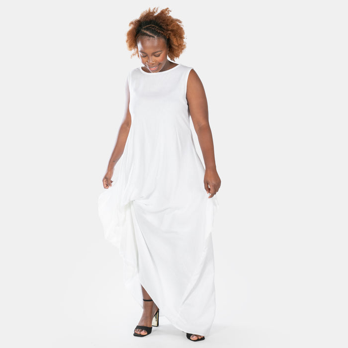 Ladies' Drama Dress - White