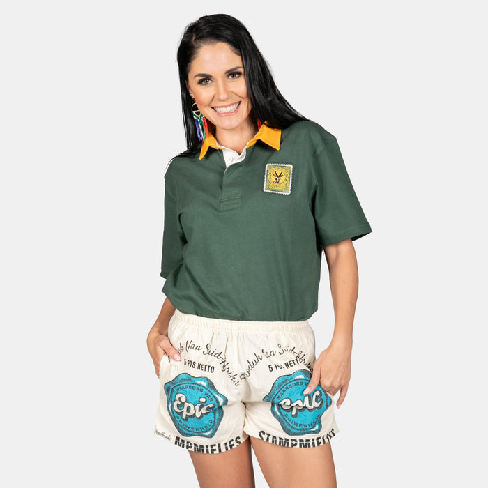 Ladies' Epic Stampmeel Supa Shorts - Cream