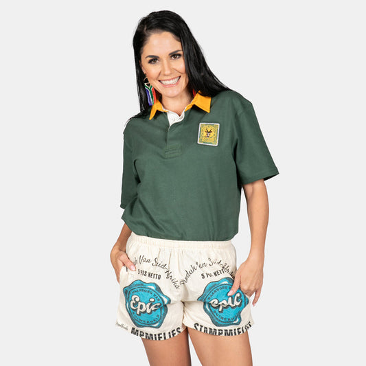 Ladies' Epic Stampmeel Supa Shorts - Cream