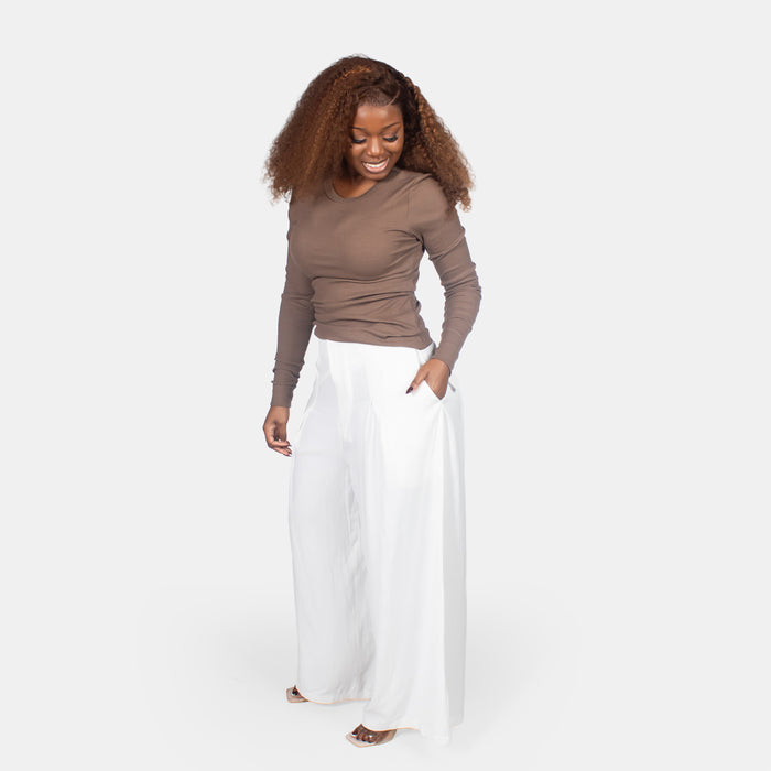 Ladies' Executive Pants - Cream