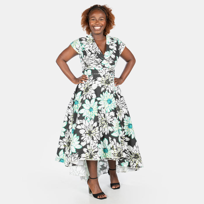 Ladies' Floral Monroe Dress - Black