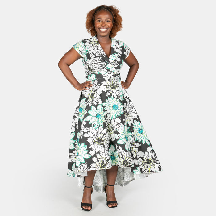 Ladies' Floral Monroe Dress - Black