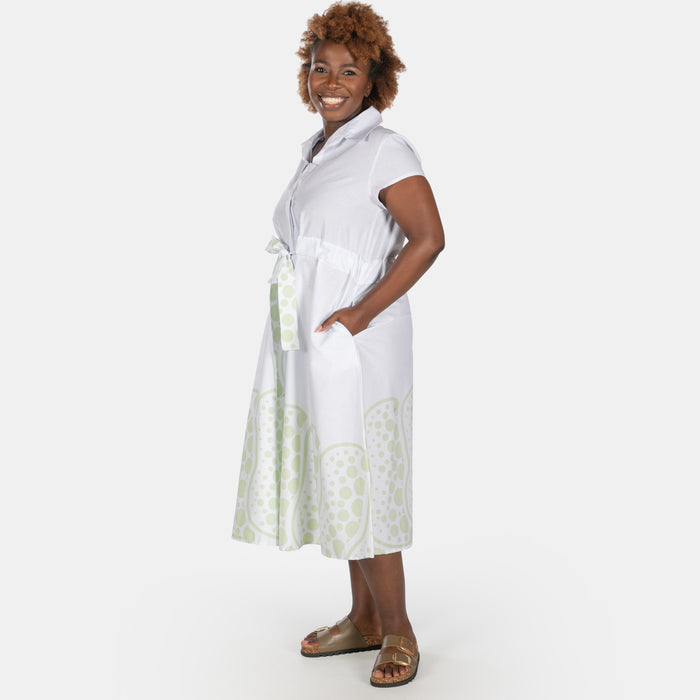 Ladies' Foam Bubbles Dress - White