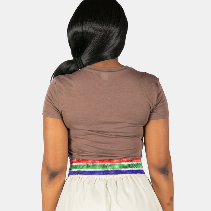 Ladies' Glass Beads Belt - SA Flag