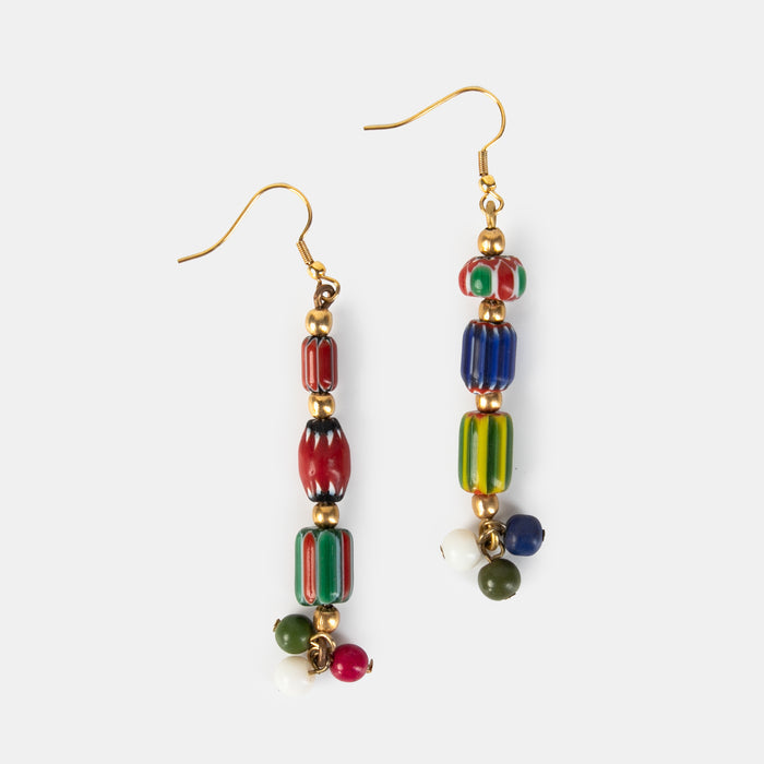 Ladies' Glass Beads Drop Earrings