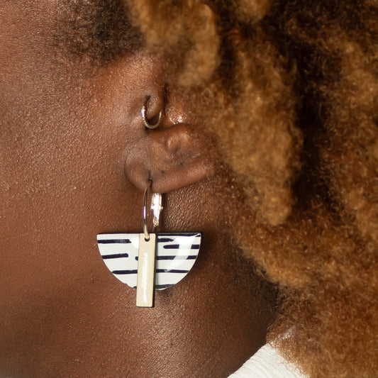 Ladies' Half Moon Earrings