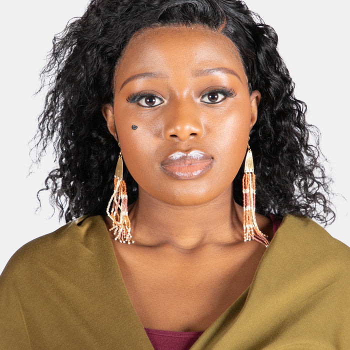 Ladies' Hazel Earrings - Brown