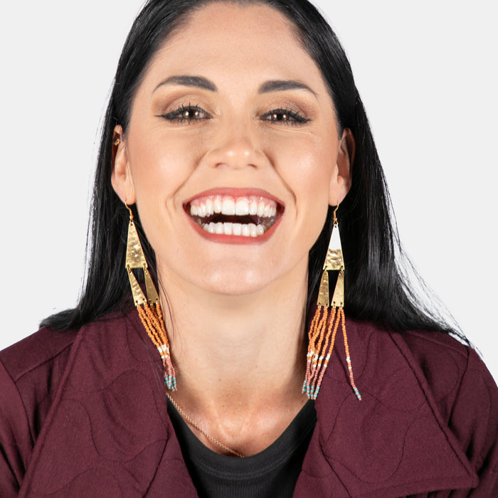 Ladies' Helena Earrings - Brown