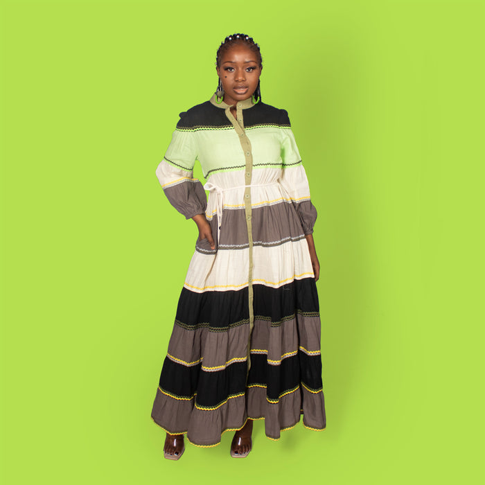 Ladies' Hollyhock Dress - Lime
