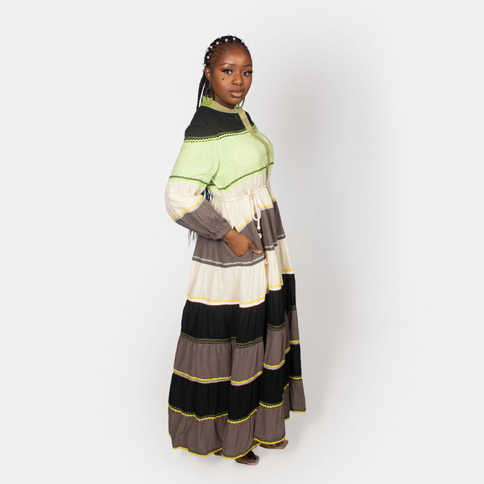 Ladies' Hollyhock Dress - Lime