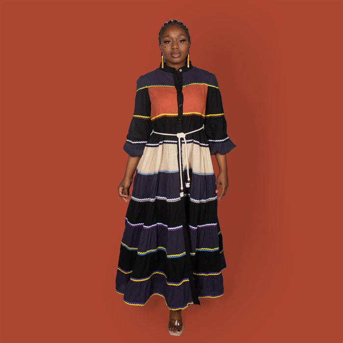 Ladies' Hollyhock Dress - Rust