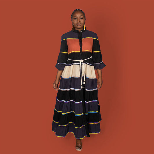Ladies' Hollyhock Dress - Rust