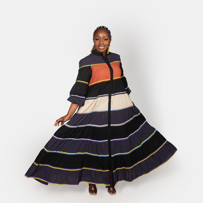 Ladies' Hollyhock Dress - Rust