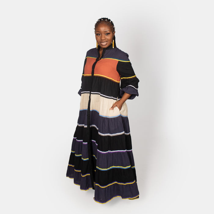 Ladies' Hollyhock Dress - Rust