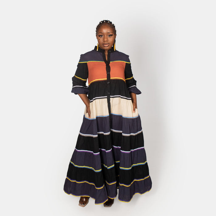 Ladies' Hollyhock Dress - Rust